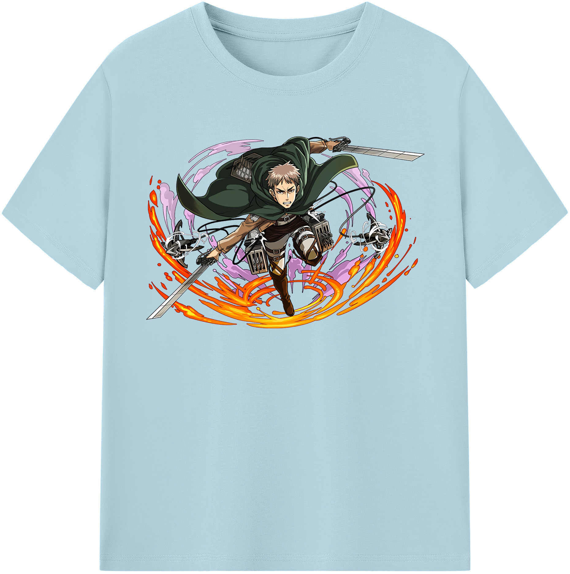 （画像用） 進撃の巨人 ジャン・キルシュタイン Attack on Titan Jean Kirstein 綿100％半袖Tシャツ（フロントプリント）